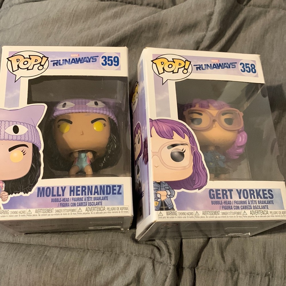 Funko Marvel POP! lot Molly Hernandez and Gert Yorkers NIB